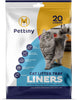20 Cat Litter Box Liners with Drawstrings Scratch Resistant Cat Litter Bags for Medium and Large Litter Trays